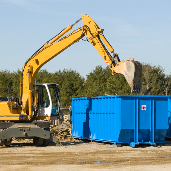 what size residential dumpster rentals are available in Burkburnett TX